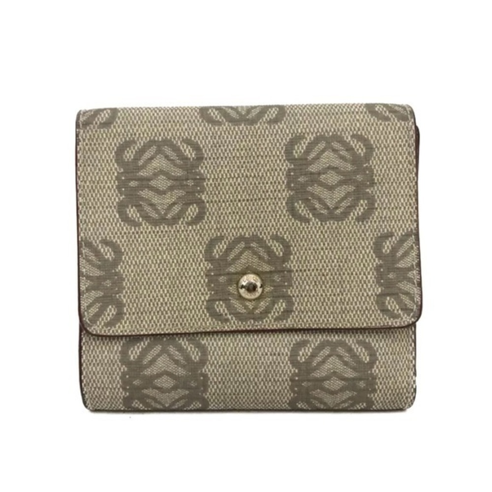 LOEWE Anagram PVC Trifold Wallet